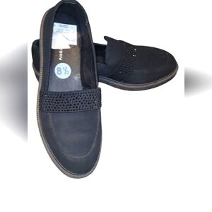 CL by Laundry Black Loafers Slip-On Comfort GUC